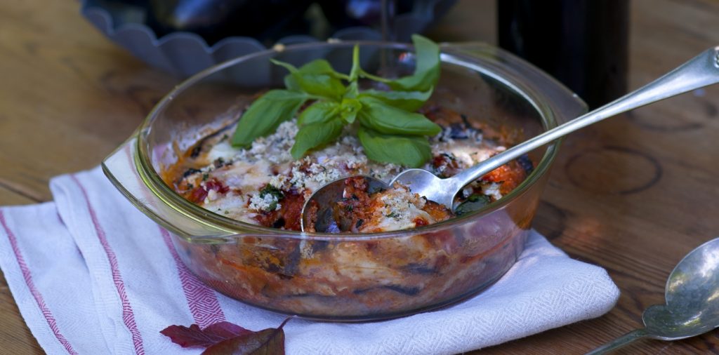 Parmesangratinerad aubergine