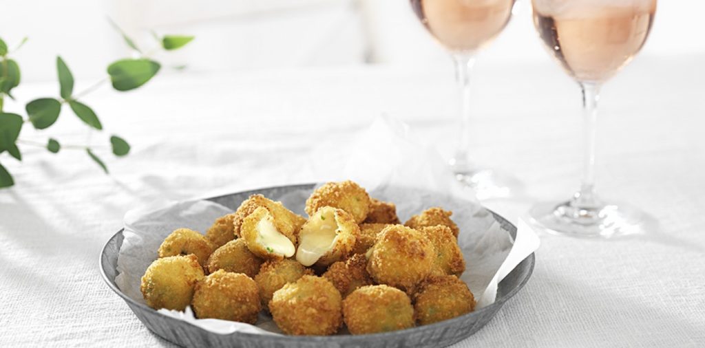 Friterade ostbollar med chili