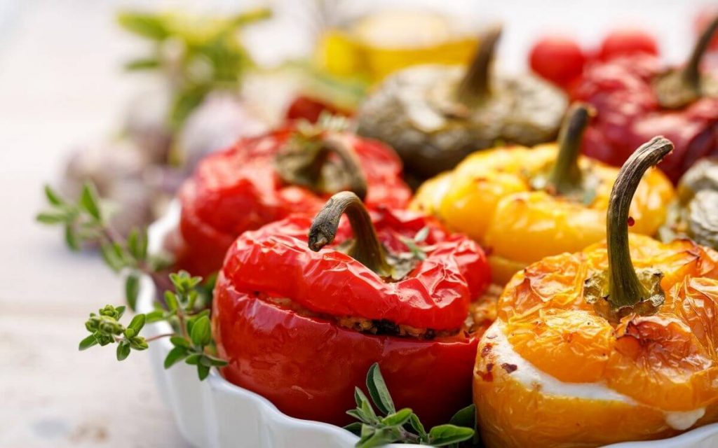 fyllda paprikor grekland