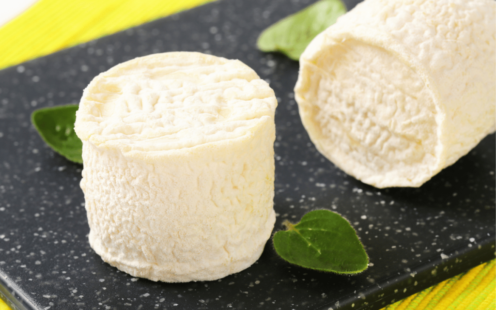 Förrätt med chèvre och päron