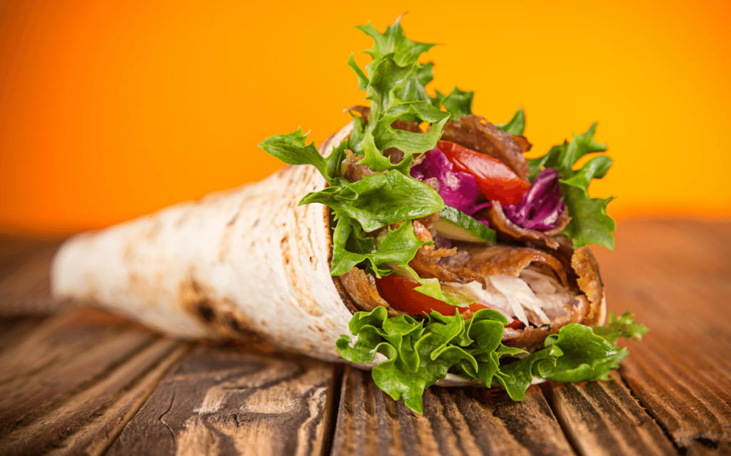 Hemmagjord kebab på fläskkarre