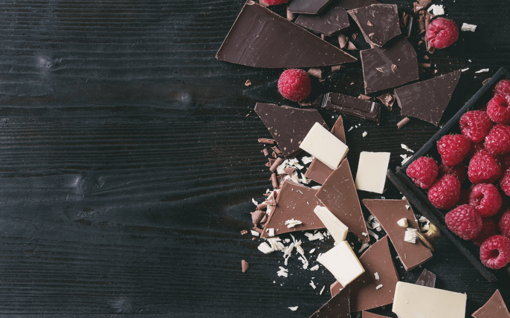 Chokladtårta med hallon och ganache
