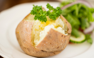 Bakad potatis vegetarisk curry