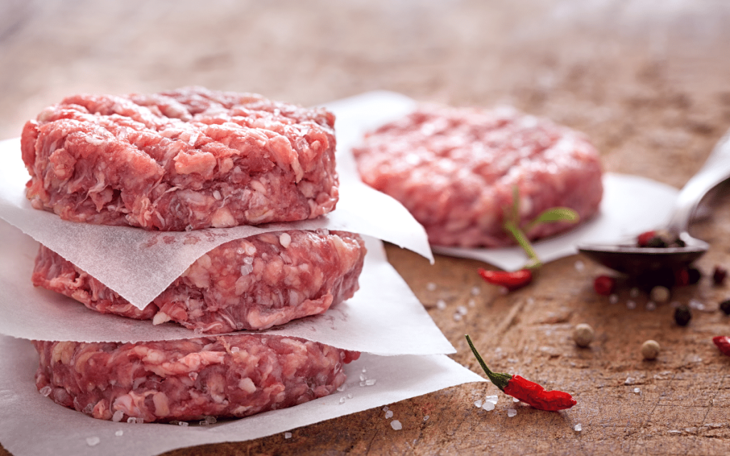 Köttfärsbiffar i ugn med sås