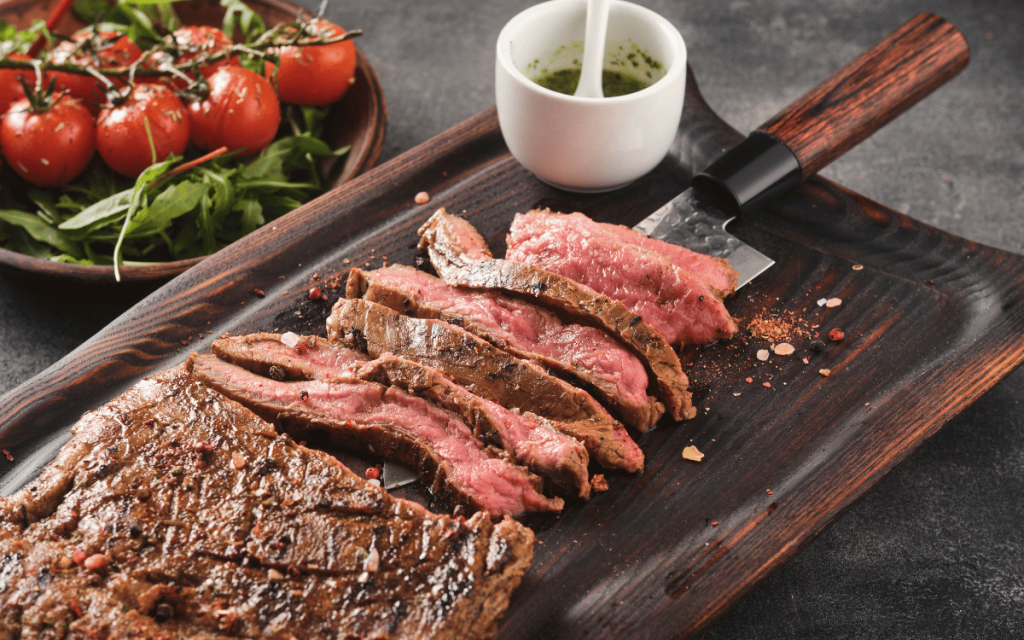 Grilltemperatur för flankstek