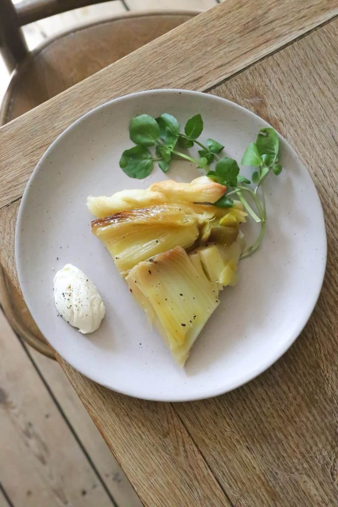 recept rabarberpaj med creme fraiche