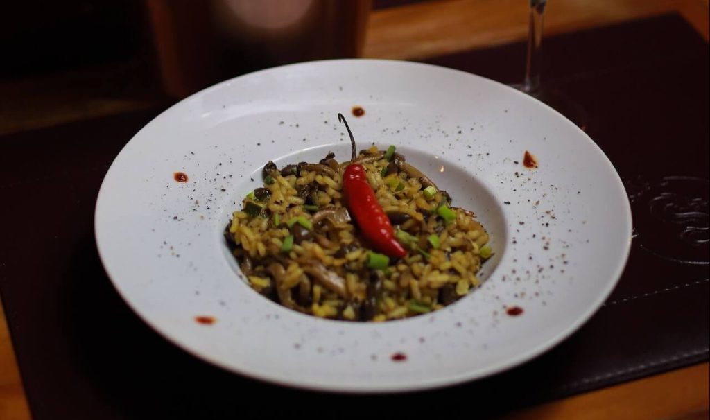 risotto med paprika