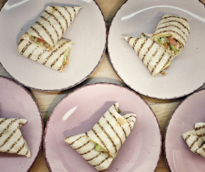 Wraps med kyckling och bacon