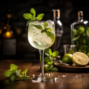Hugo drink med mynta och lime
