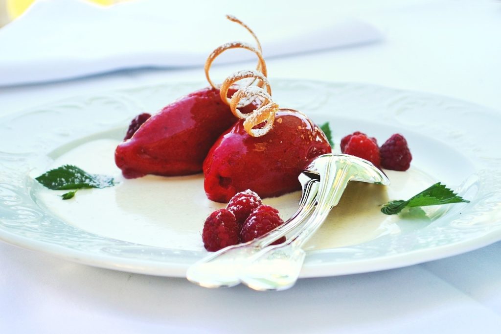 hallonsorbet