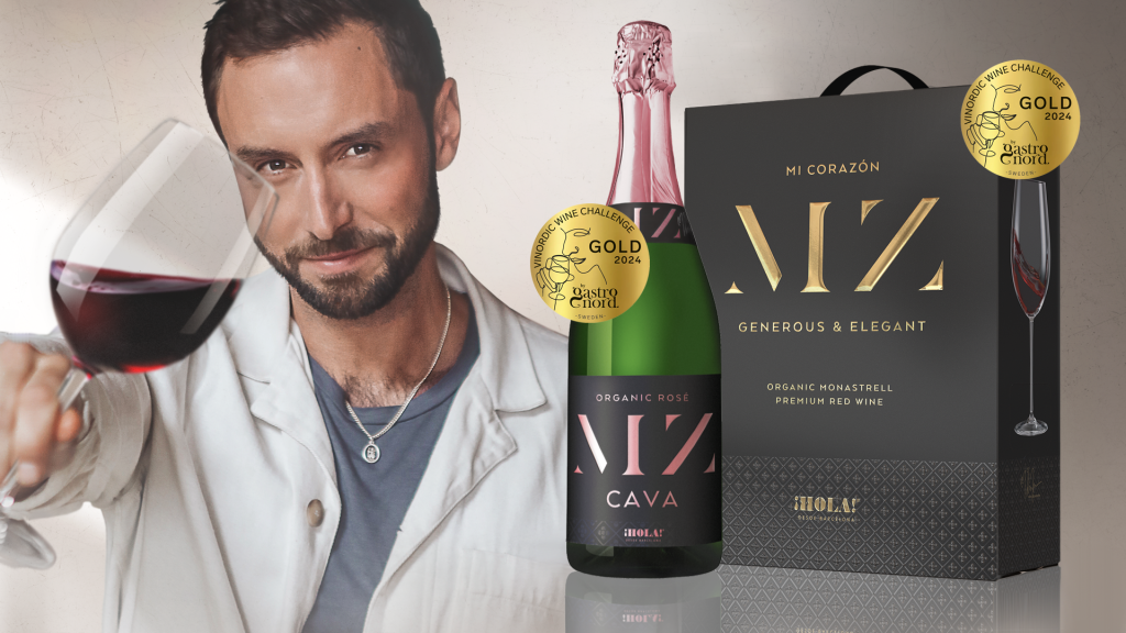 Guldregn för Måns Zelmerlöws viner i Vinordic Wine Challenge 2024!