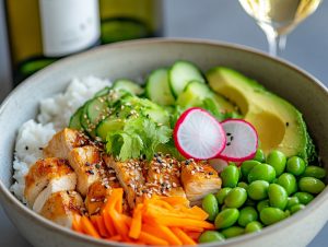 Poke bowl kyckling