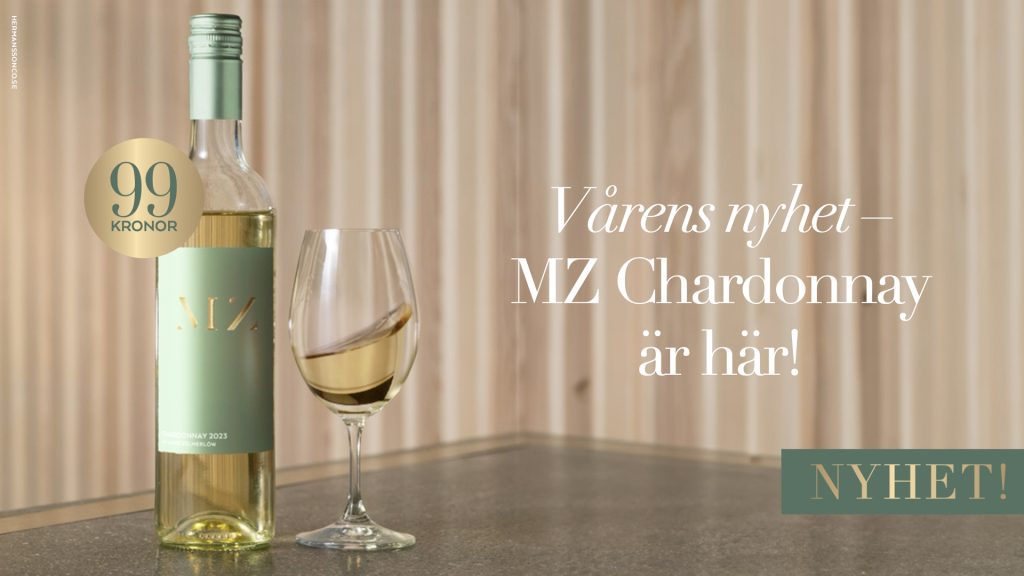 Måns Zelmerlöw lanserar vitt vin – MZ Chardonnay