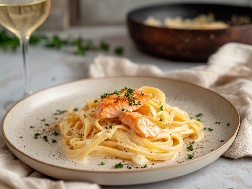Laxpasta – krämig, god och lättlagad